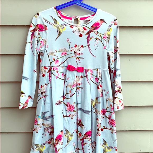 ted baker girls blue dress